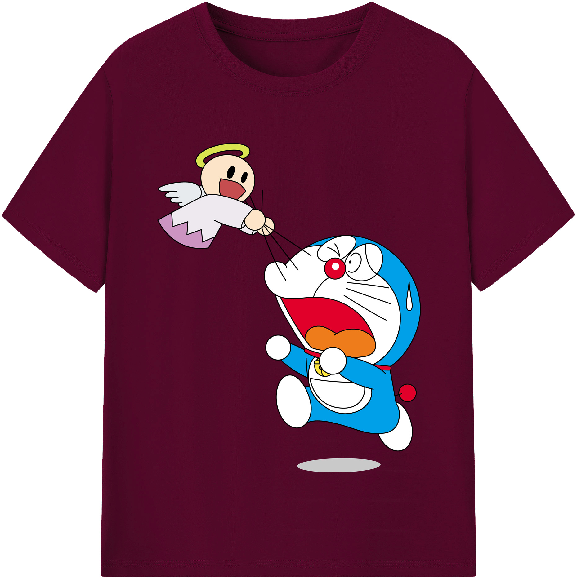 （画像用） ドラえもん Doraemon レディースカジュアルプリントTシャツ（綿100％）